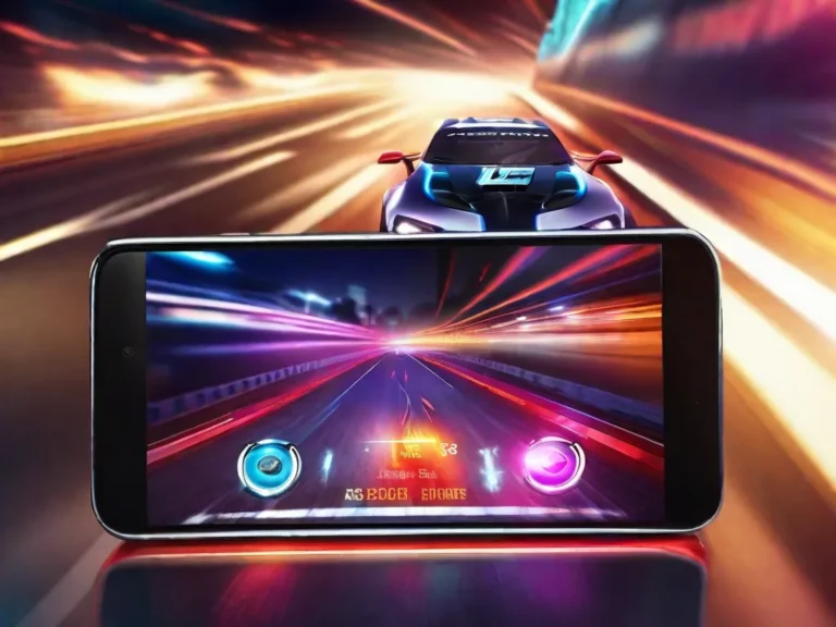 Fotos smartphone jogo corrida luzes velozes