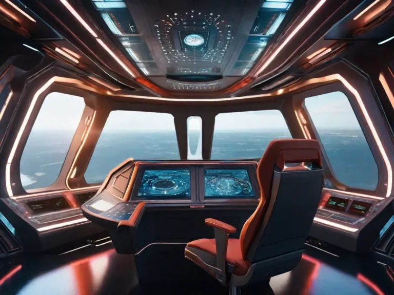 Fotos nave espacial ponte futurista