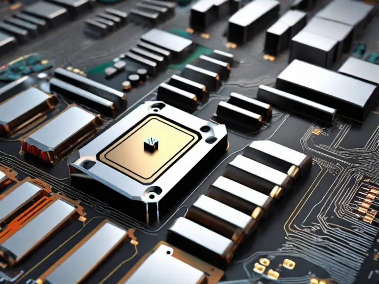 Fotos chip circuito IA inovacao metais